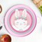 8 Count Pink Bunny Floral Paper Plates for Girl Baby Shower Birthday Table Decor 9"